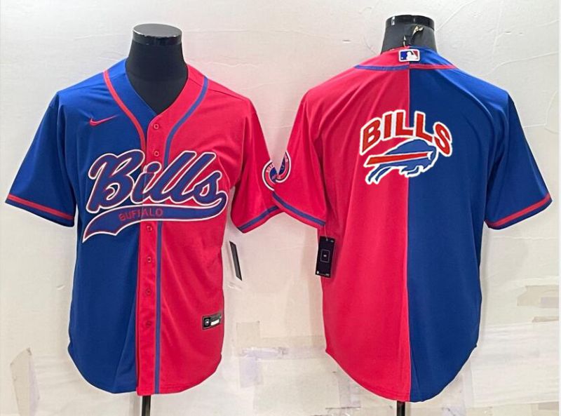Men Buffalo Bills Blank Blue red 2022 Nike Co branded NFL Jersey->atlanta falcons->NFL Jersey